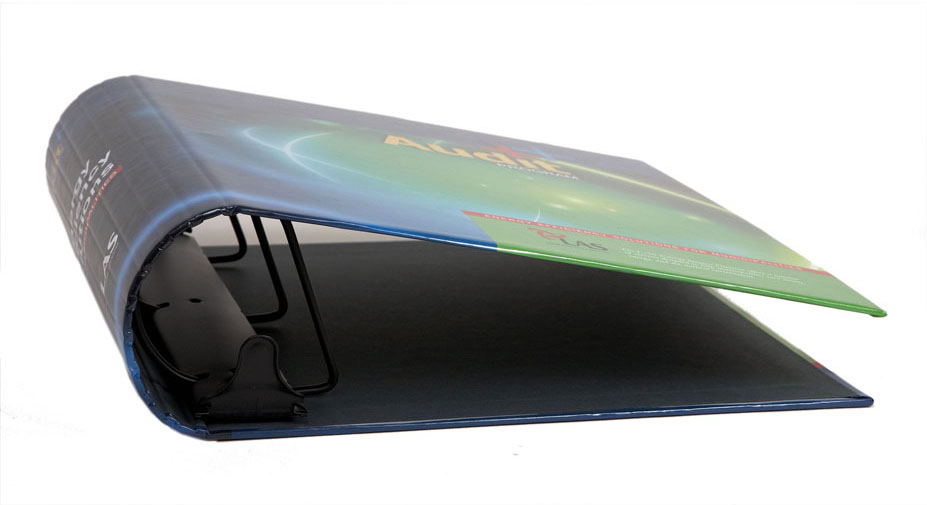 Ring Mechanism Angle D rings black coated mounted back cover